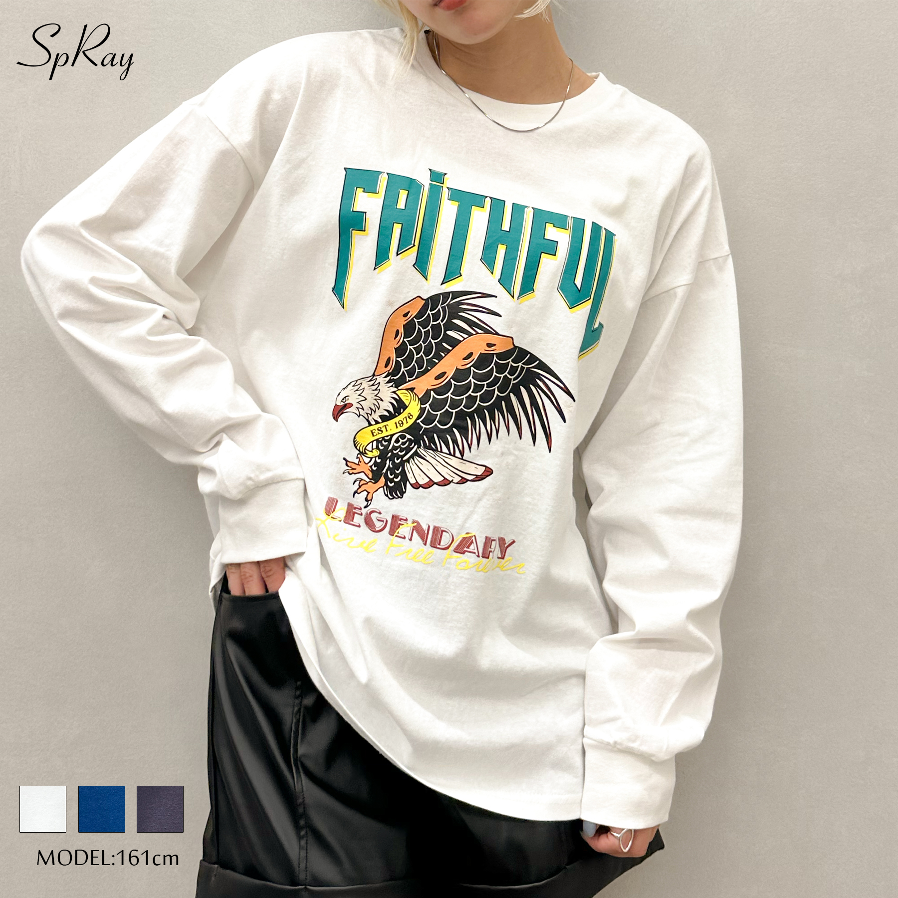 ＥＡＧＬＥプリントロングＴシャツ[品番：SPRW0009868]｜SpRay