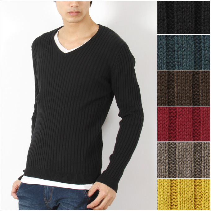 9g リブ編み Vネック 品番 Ut Sputnicks スプートニクス のメンズ ファッション通販 Shoplist ショップリスト