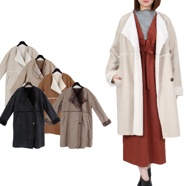 コート ノーカラーコート ムートンコート 品番 Xv Styleblock スタイルブロック のレディースファッション通販 Shoplist ショップリスト