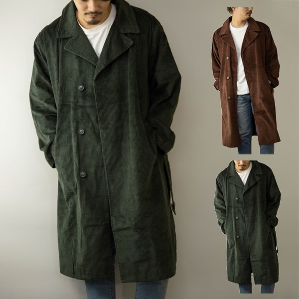 トレンチコート ロング コーデュロイ 品番 Xv Style Block Men スタイルブロックメン のメンズ ファッション通販 Shoplist ショップリスト