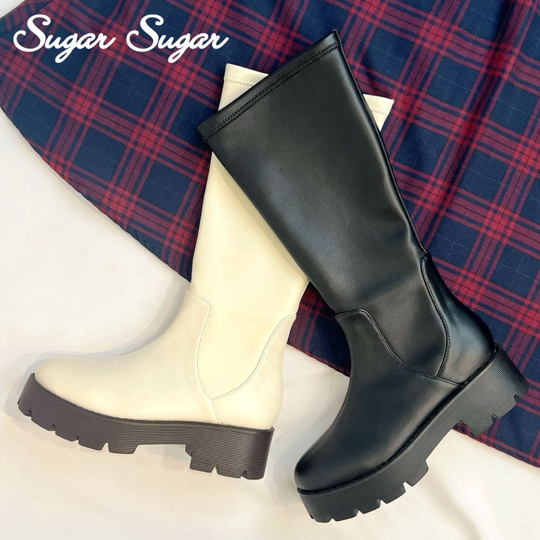 シュガー シュガー Sugar Sugar 軽量厚底ストレッチロングブーツ[品番：SGSS0000747]｜SUGAR SUGAR（シュガーシュガー ）のレディースファッション通販｜SHOPLIST（ショップリスト）