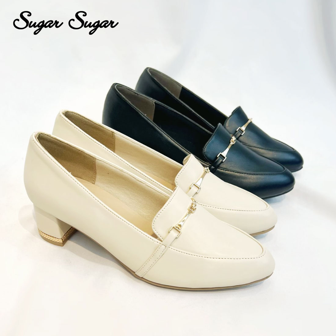 シュガー シュガー Sugar Sugar デザインヒールのビットローファー[品番：SGSS0000771]｜SUGAR  SUGAR（シュガーシュガー）のレディースファッション通販｜SHOPLIST（ショップリスト）