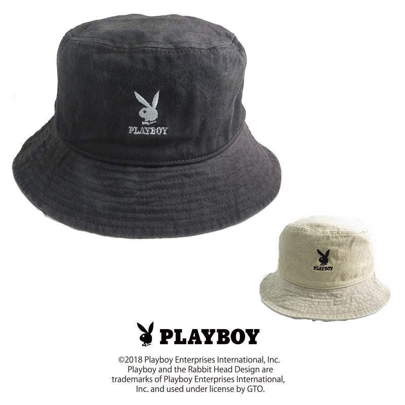 帽子 PLAYBOYバイオウォッシュバケットハット PBC[品番：SYPE0000867]｜SUNY PLACE  （サニプレ）のレディースファッション通販｜SHOPLIST（ショップリスト）
