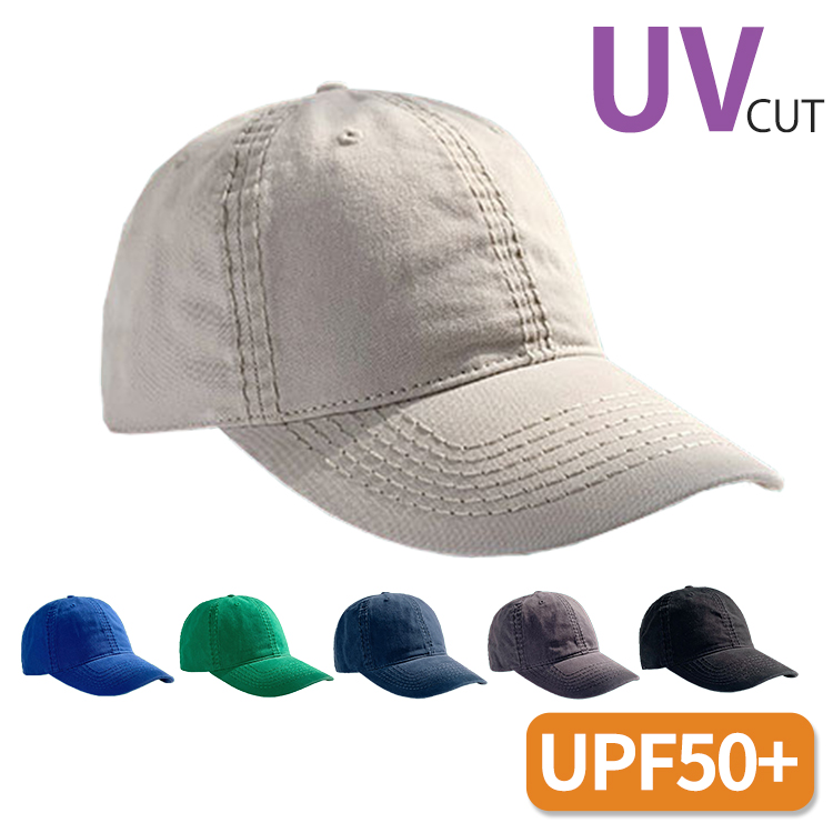 紫外線対策 ロゴキャップ UVカット 帽子 キャップ ブラック 深め ビンテージ - 8