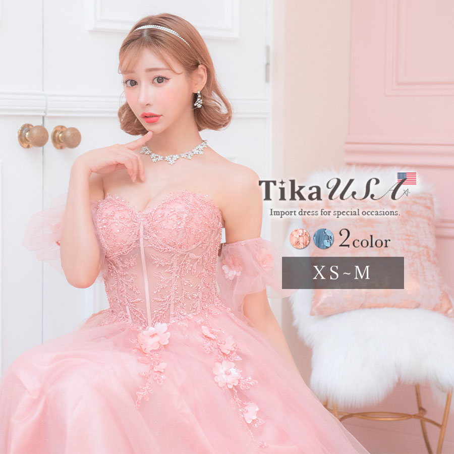 シースルーコルセット風トップス×シフォンスカートロングドレス キャバドレス  キャバ[品番：XK000011932]｜Tika（ティカ）のレディースファッション通販｜SHOPLIST（ショップリスト）