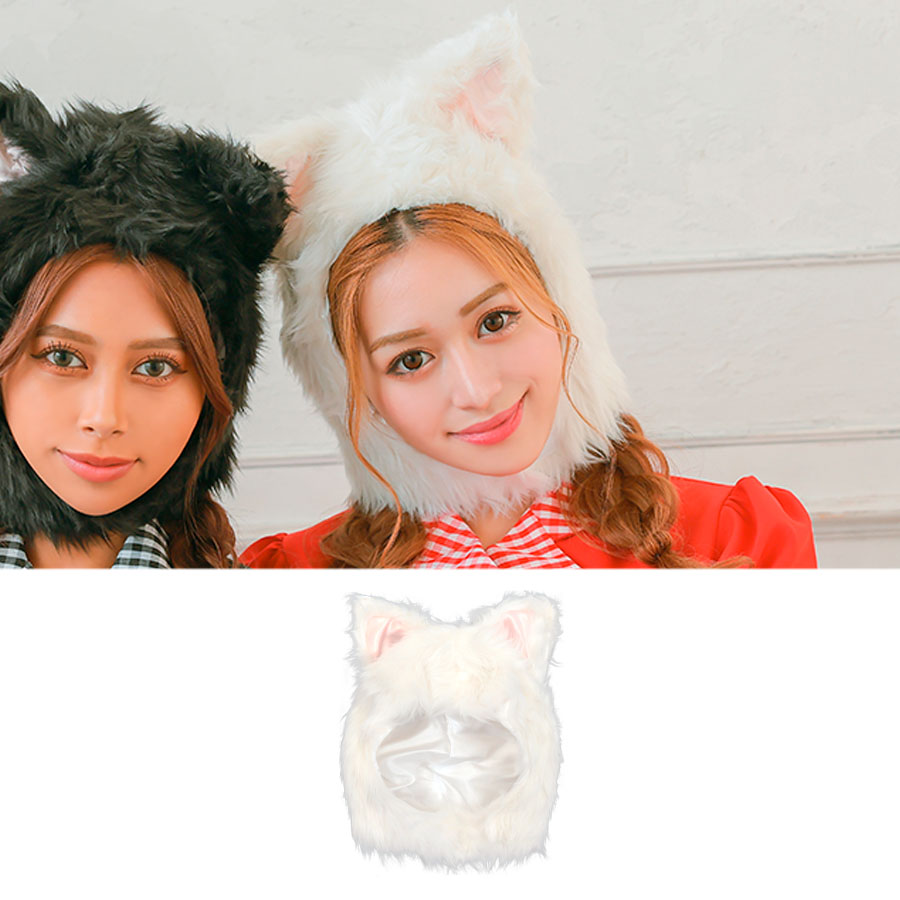 ふわもこ猫ちゃん帽 ハロウィンコスプレ コスプレ小物[品番