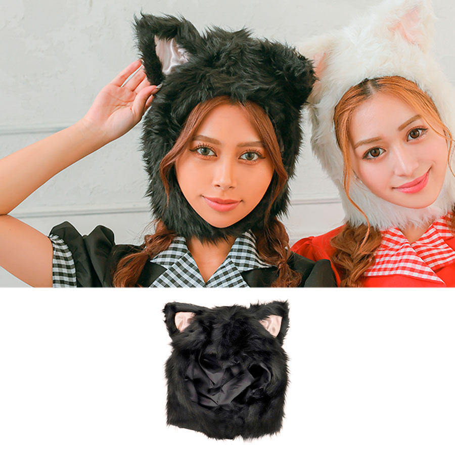 ふわもこ猫ちゃん帽 ハロウィンコスプレ コスプレ小物[品番