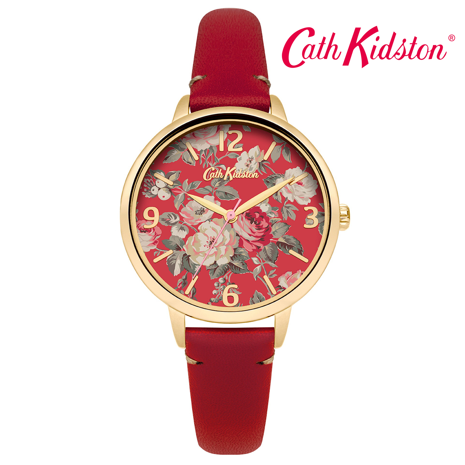 Cath Kidston (キャスキッドソン) 腕時計 ガーデンローズ レッド[品番：INTA0000240]｜time  piece（タイムピースウーマン）のレディースファッション通販｜SHOPLIST（ショップリスト）