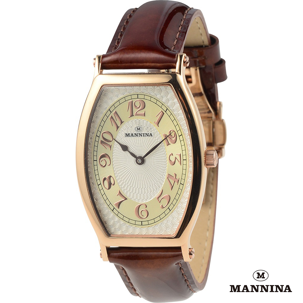 MANNINA(マンニーナ) 腕時計 2針 トノー 替えベルト付[品番：INTA0000453]｜time piece（タイムピース）のメンズ