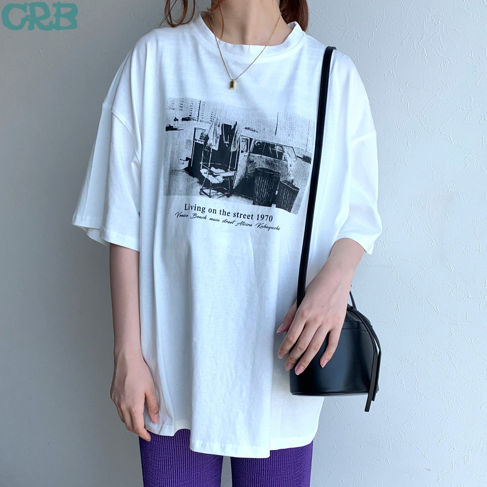 転写Tシャツ[品番：NHGW0002660]｜non-hedge （ノンヘッジ）のレディースファッション通販｜SHOPLIST（ショップリスト）