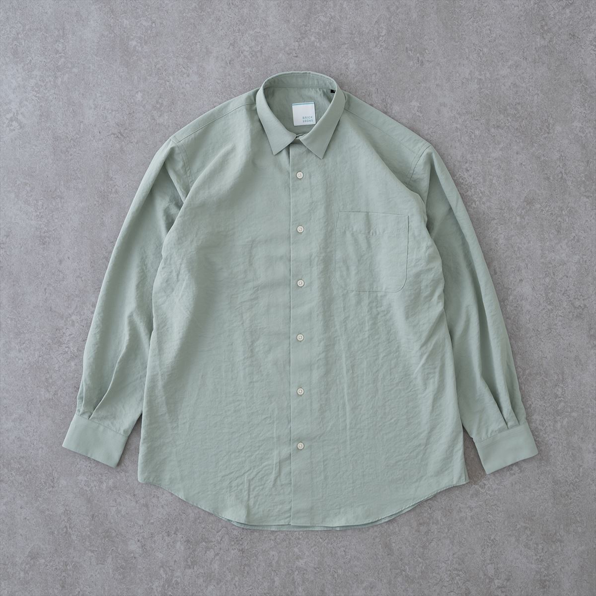 通販できます テンダーロイン オープンカラーシャツ長袖 L オリーブ セージ グリーン | artfive.co.jp
