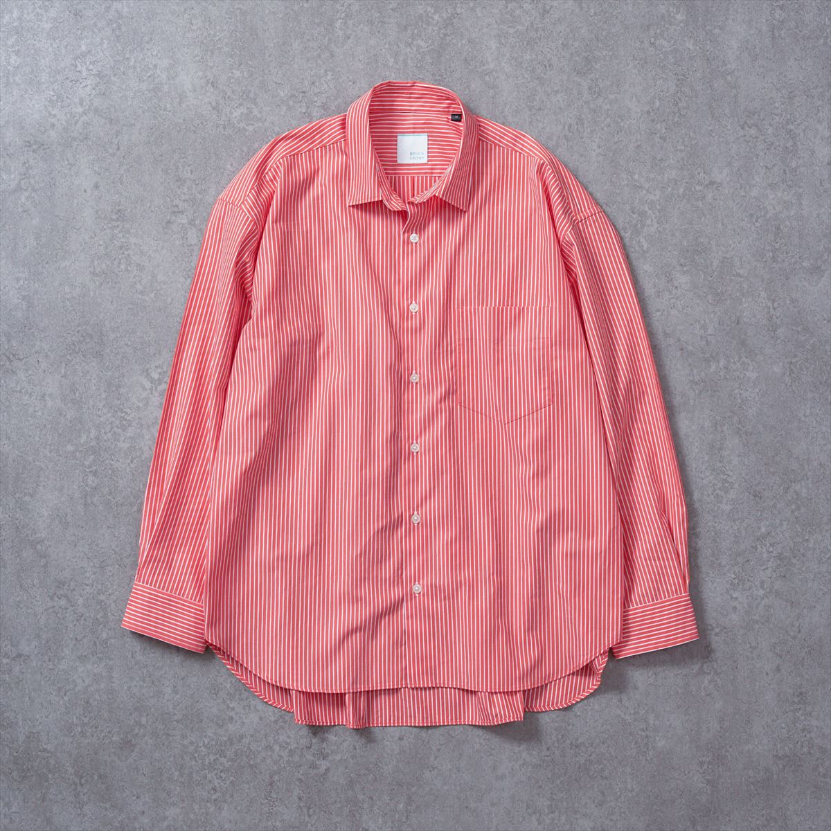 リラックスバックプリーツシャツ＜サーモンピンクストライプ＞[品番：BRHM0009314]｜TOKYO  SHIRTS（トーキョーシャツ）のメンズファッション通販｜SHOPLIST（ショップリスト）