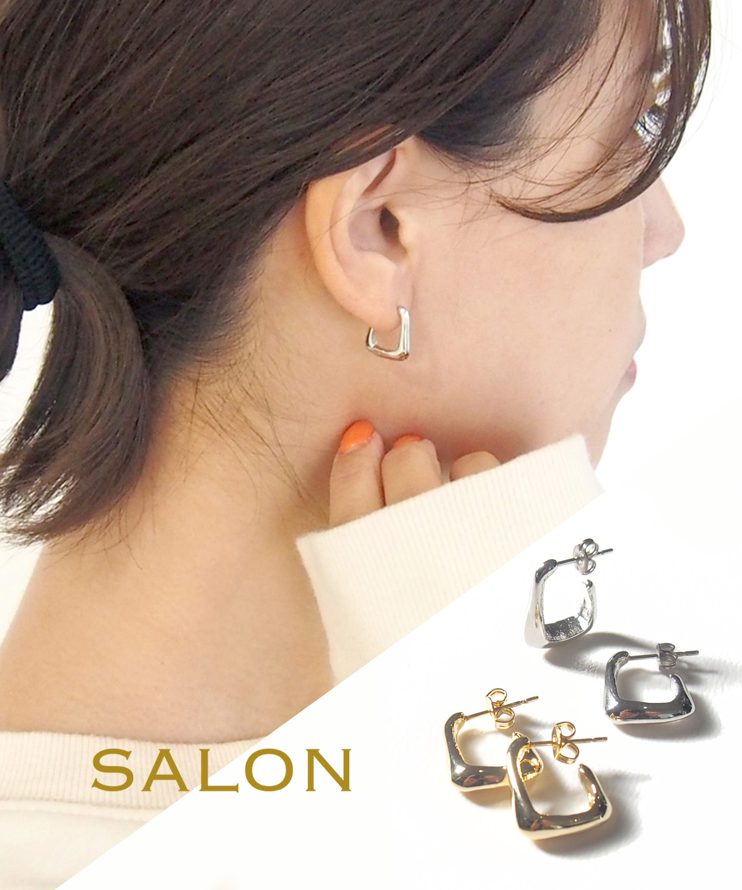 SALON オリジナルぷっくりフープピアス サージカル[品番：TRNA0002457]｜TRANSIT ACCSESSORY  （トランジットアクセサリー）のレディースファッション通販｜SHOPLIST（ショップリスト）