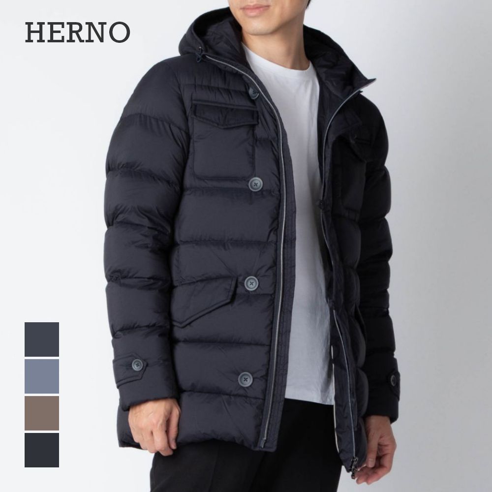 ヘルノ　HERNO LEGENDライン ダウンジャケット　サイズ48 ネイビー