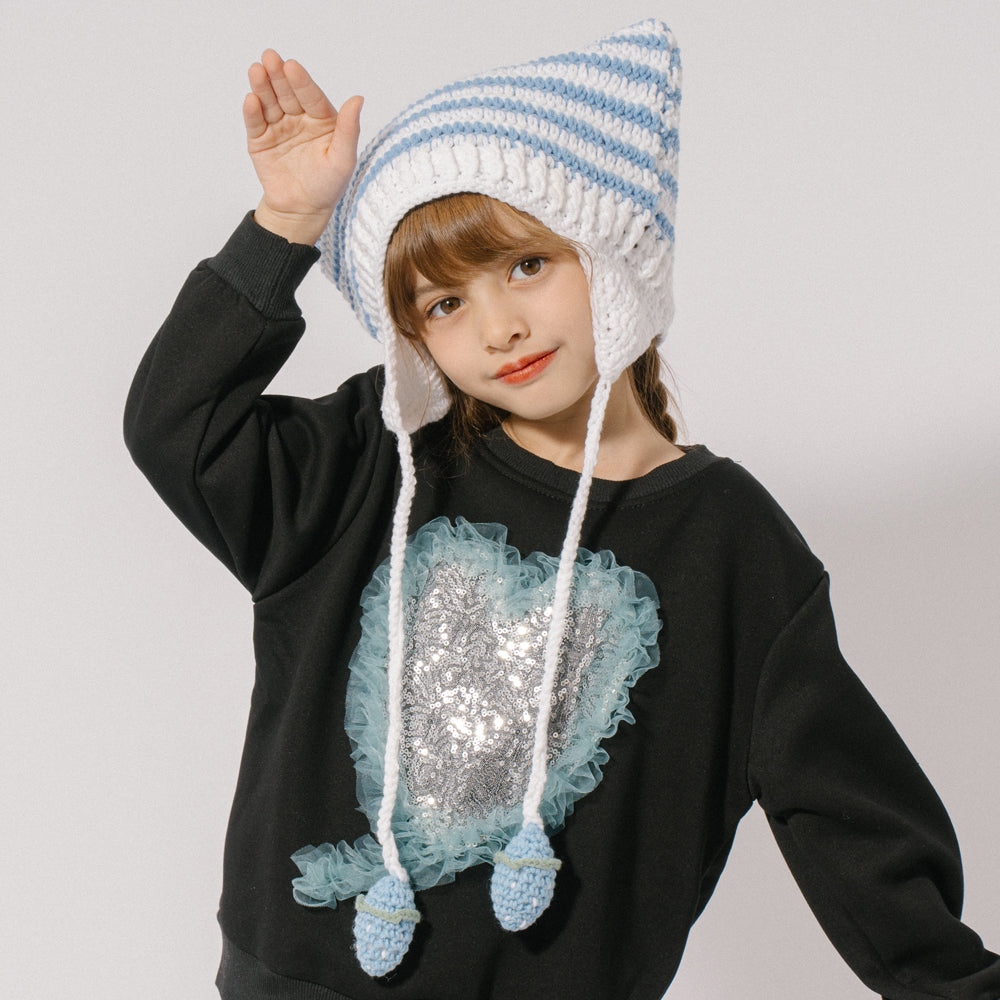 猫耳クロシェニットイヤーマフ付きハット[品番：VINK0003060]｜URBAN  CHERRY（アーバンチェリー）のキッズファッション通販｜SHOPLIST（ショップリスト）
