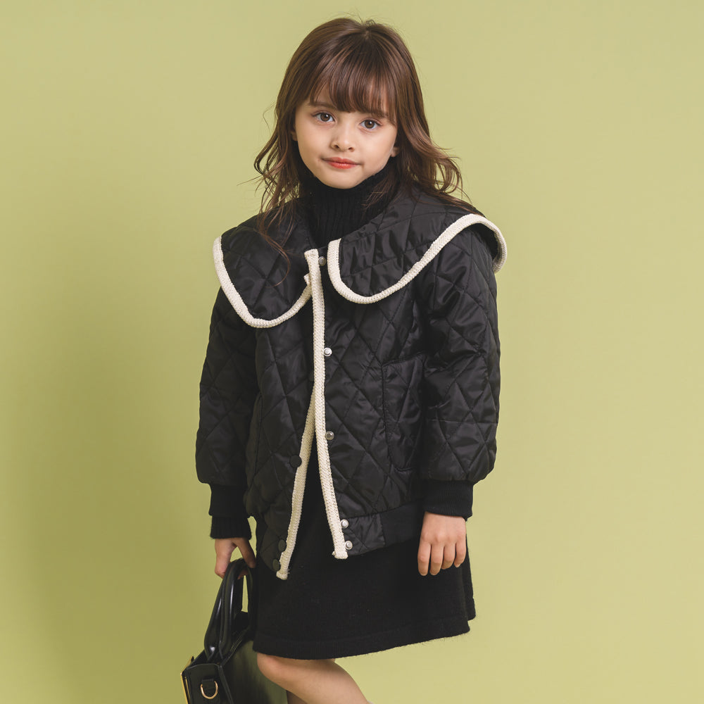 ビッグカラー配色キルティングジャケット[品番：VINK0002157]｜URBAN CHERRY（アーバンチェリー ）のキッズファッション通販｜SHOPLIST（ショップリスト）