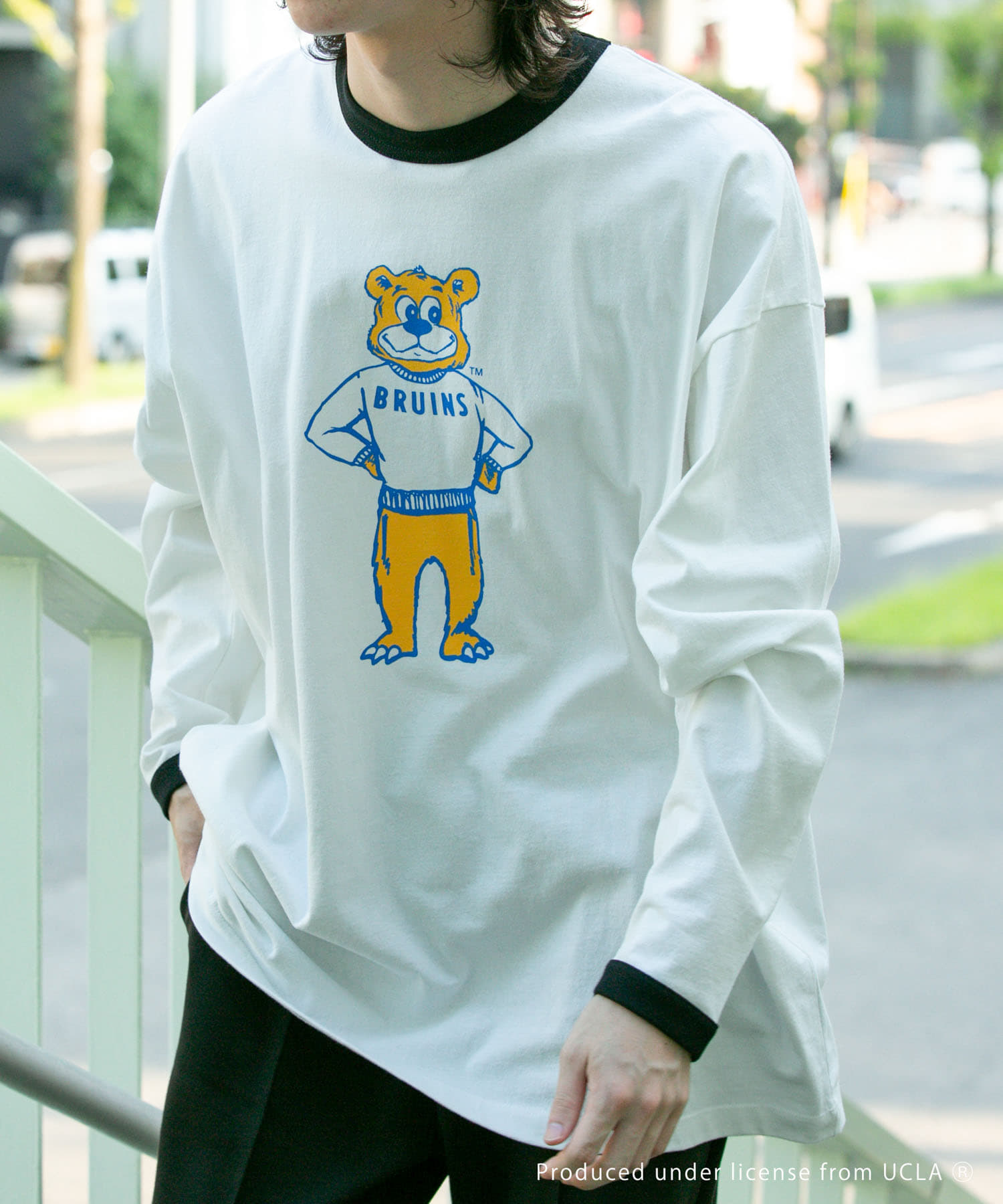 UCLA×SENSEOFPLACE カレッジリンガーロングTシャツ[品番：UBRW0009729