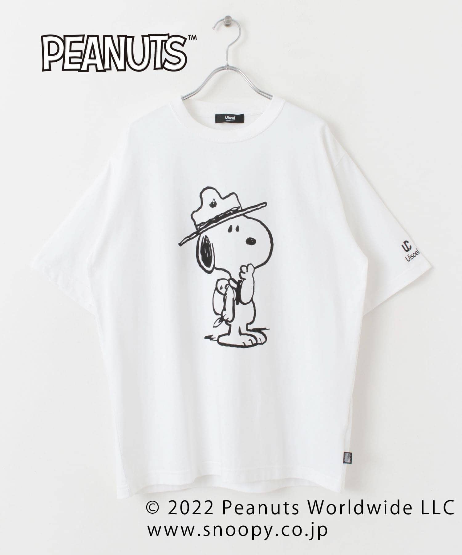 1piu1uguale3 PEANUTS スヌーピーコラボTシャツグレー