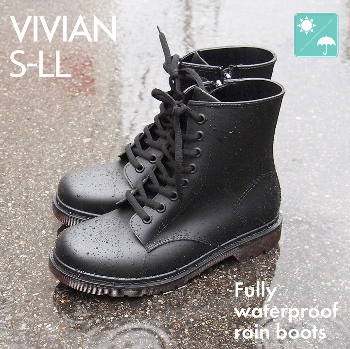 完全防水レースアップショートブーツ[品番：VIVS0000483]｜VIVIAN COLLECTION（ヴィヴィアンコレクション  ）のレディースファッション通販｜SHOPLIST（ショップリスト）