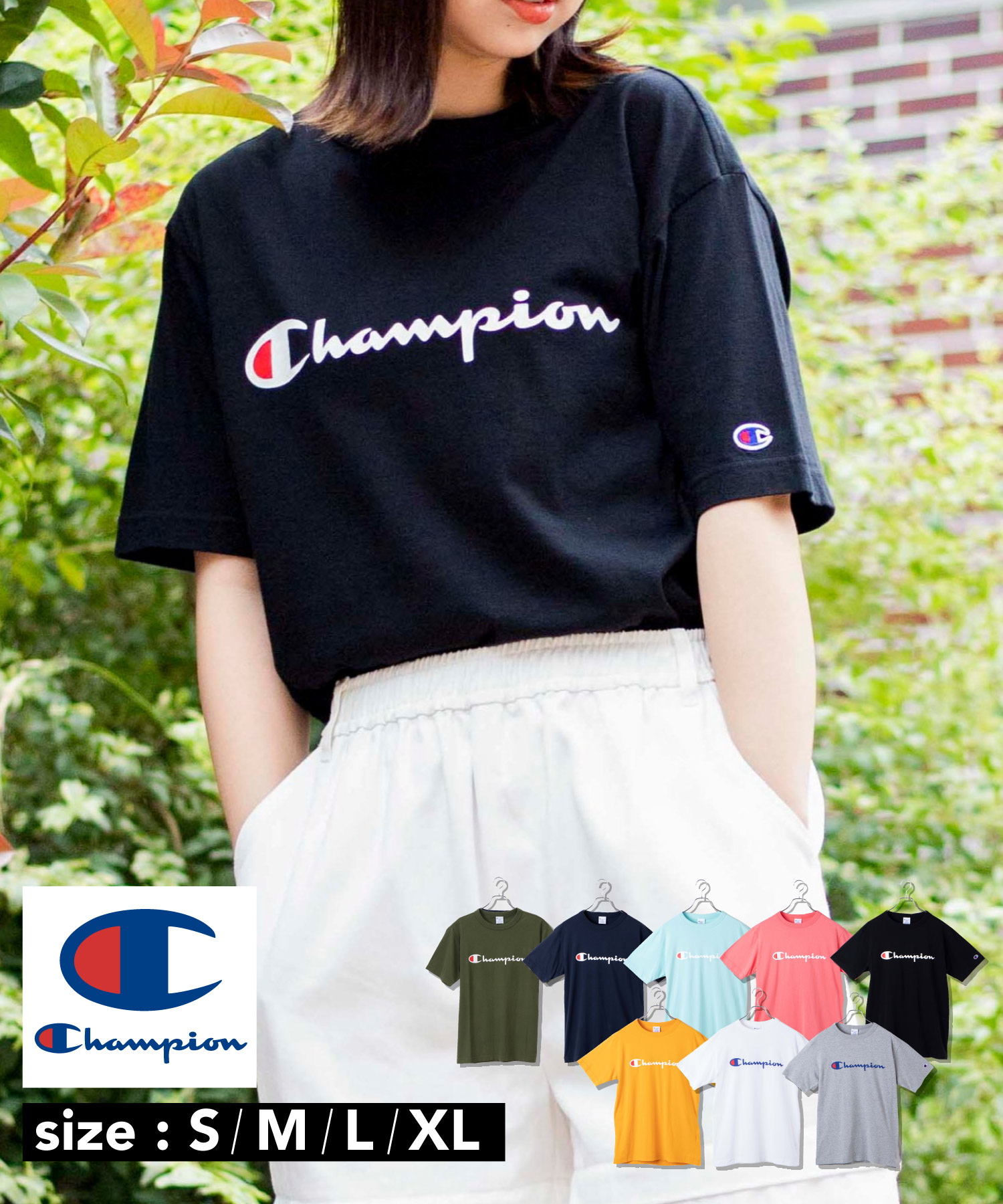 Champion ロゴTシャツ 20SSC3[品番：WG010074373]｜WEGO【WOMEN】（ウィゴー）のレディース ファッション通販｜SHOPLIST（ショップリスト）
