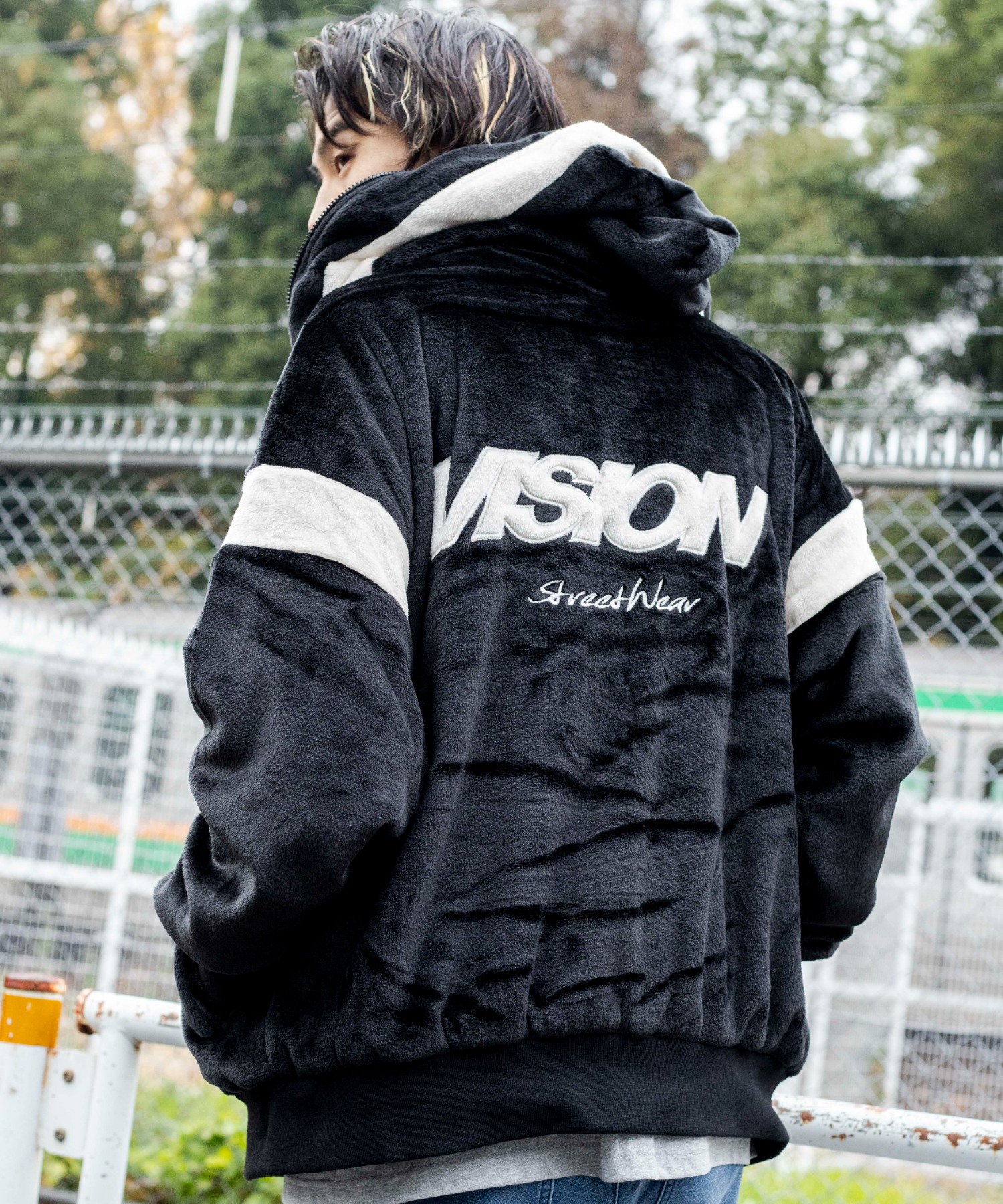 VISIONSTREETWEAR  フードファーブルゾン