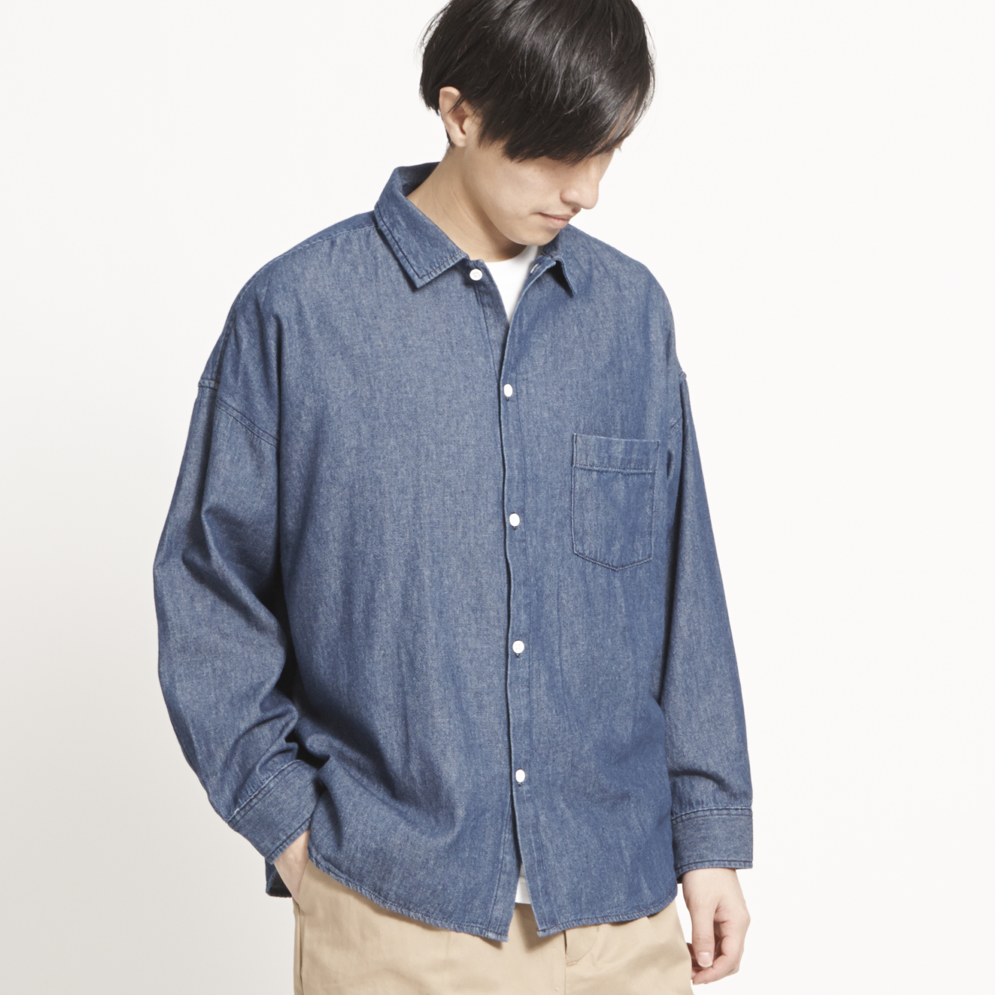 デニムオーバーシャツ BV18SP03-M012[品番：WG010029224]｜WEGO【MEN