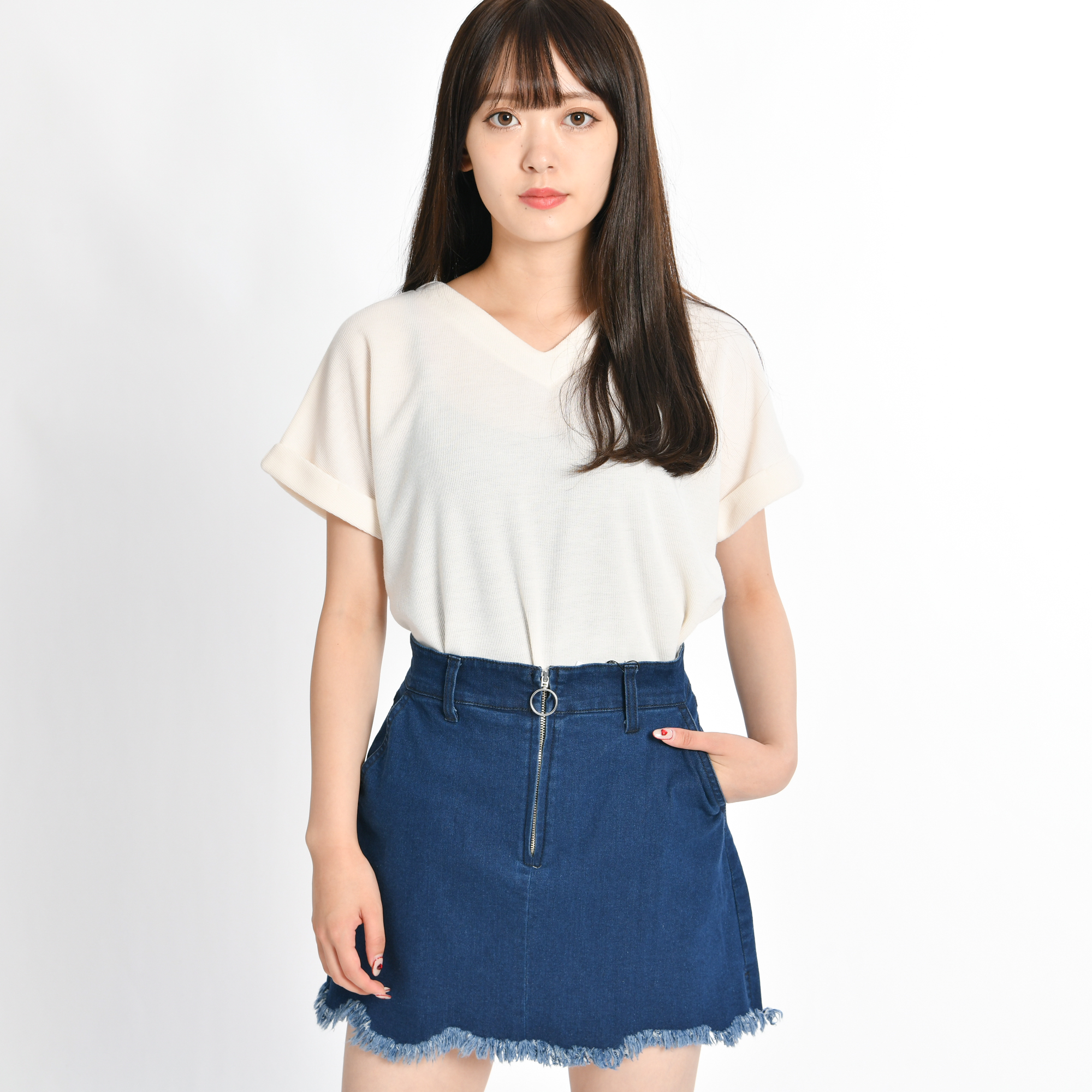 カットオフタイトデニムスカパン  BR18AU08-L006[品番：WG010032822]｜WEGO【WOMEN】（ウィゴー）のレディースファッション通販｜SHOPLIST（ショップリスト）