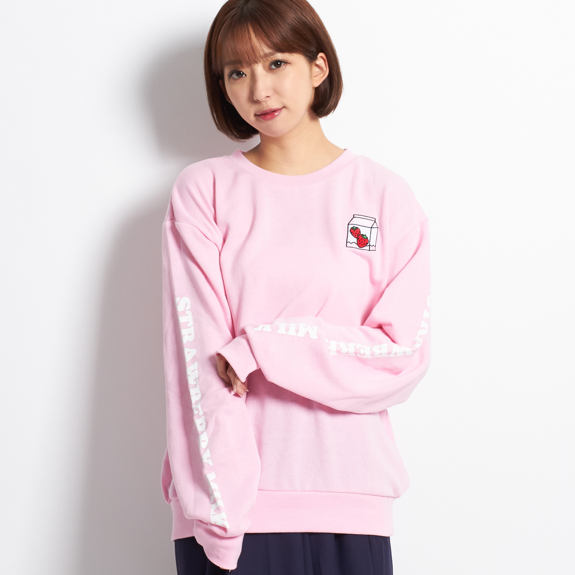 WC】イチゴミルクスウェット[品番：WG010034608]｜WEGO【WOMEN