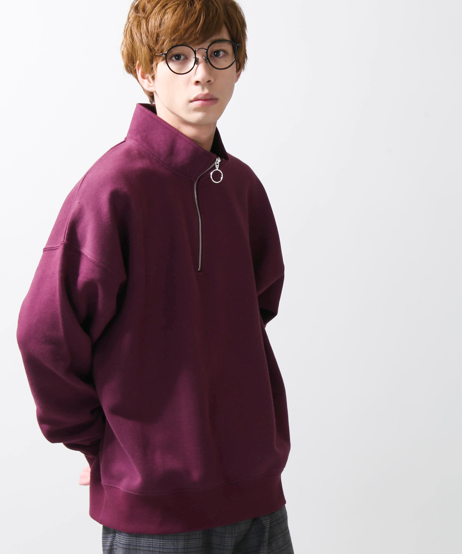 ハーフZIPハイネックプルオーバースウェット  BR18WN11-M010[品番：WG010034900]｜WEGO【MEN】（ウィゴー）のメンズファッション通販｜SHOPLIST（ショップリスト）