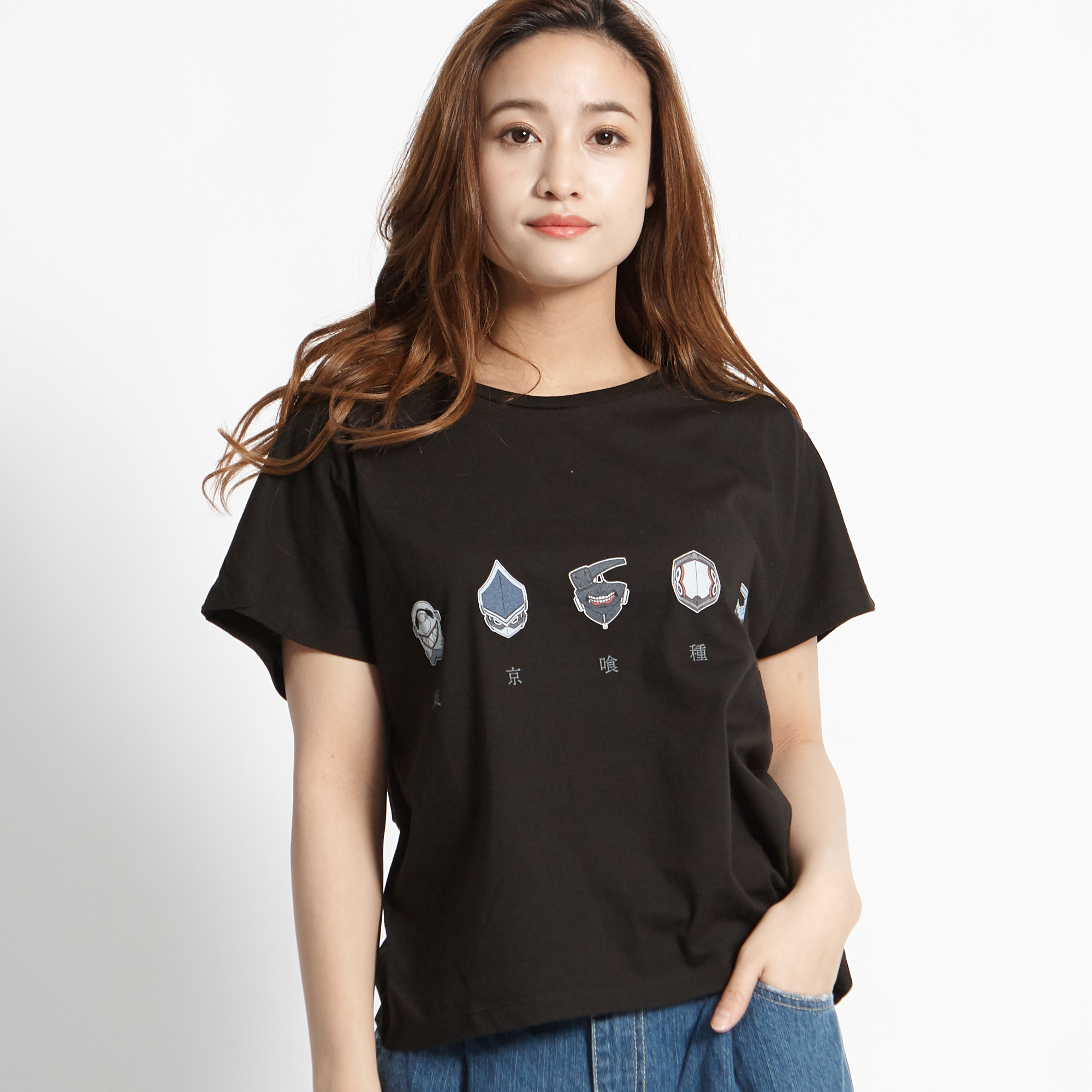 東京喰種トーキョーグール:reコラボドルマンプリントTシャツ  MC18WN12[品番：WG010035664]｜WEGO【WOMEN】（ウィゴー）のレディースファッション通販｜SHOPLIST（ショップリスト）