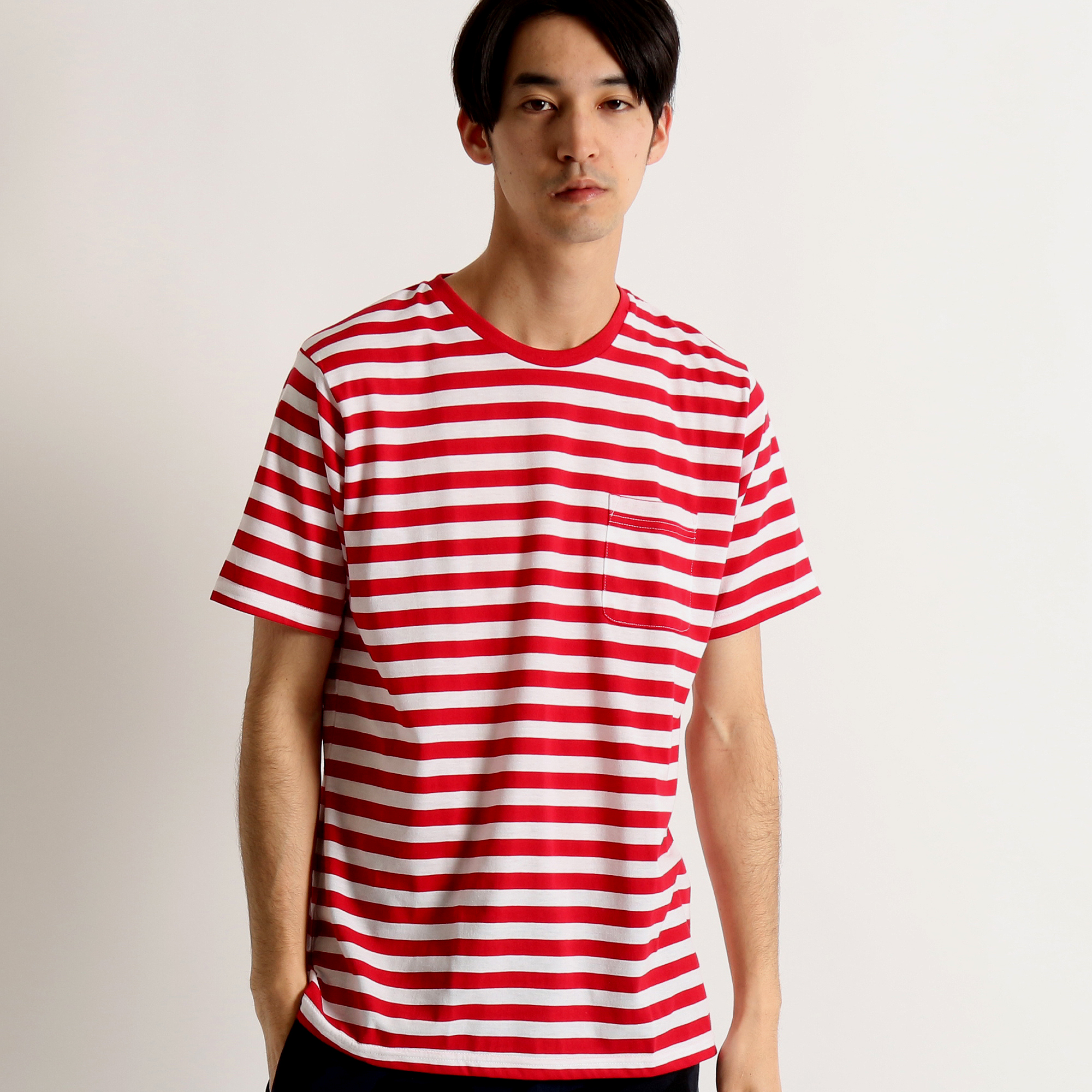 ボーダーTシャツ  BR16SM07-M007[品番：WG010015428]｜WEGO【MEN】（ウィゴー）のメンズファッション通販｜SHOPLIST（ショップリスト）