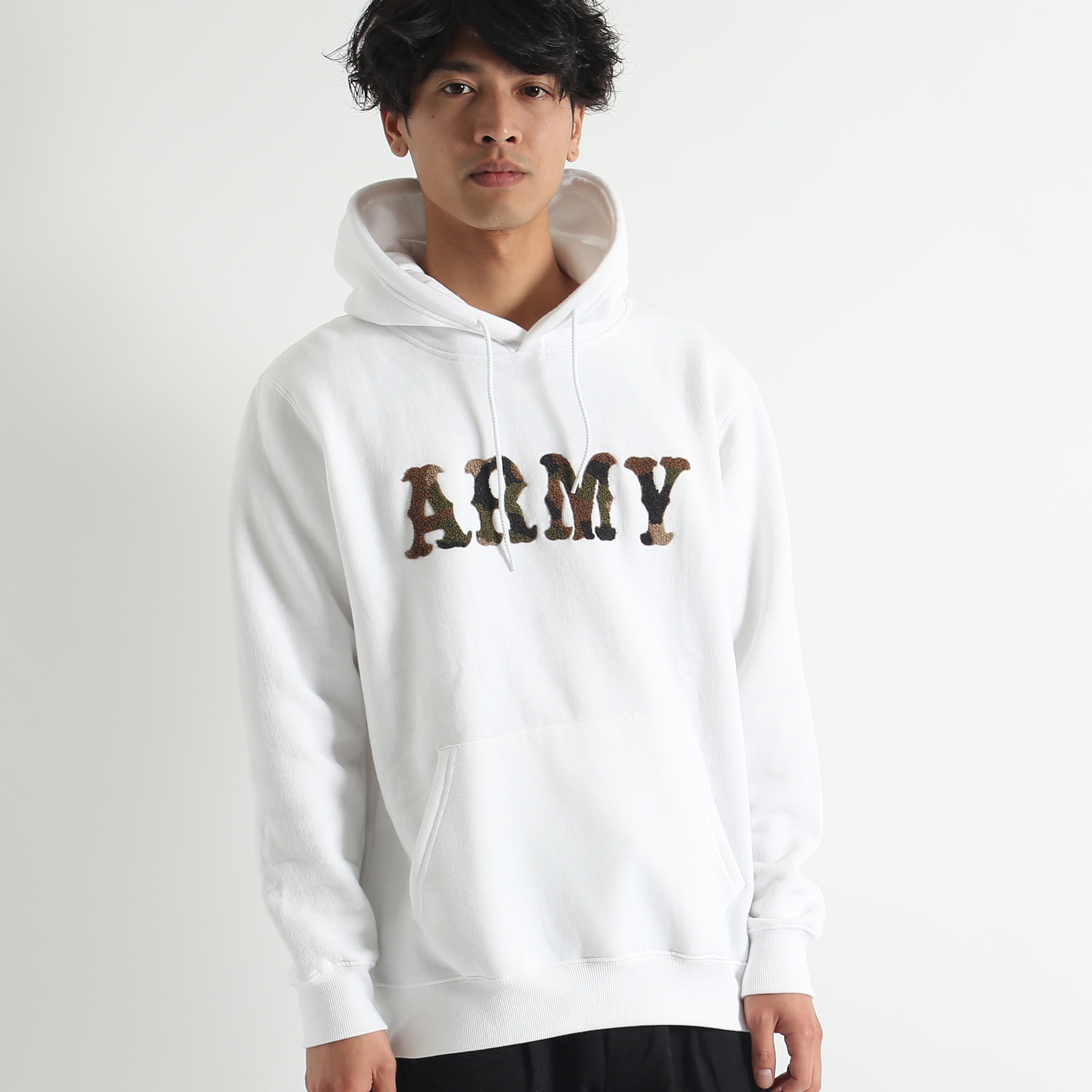 wego 安い パーカー army