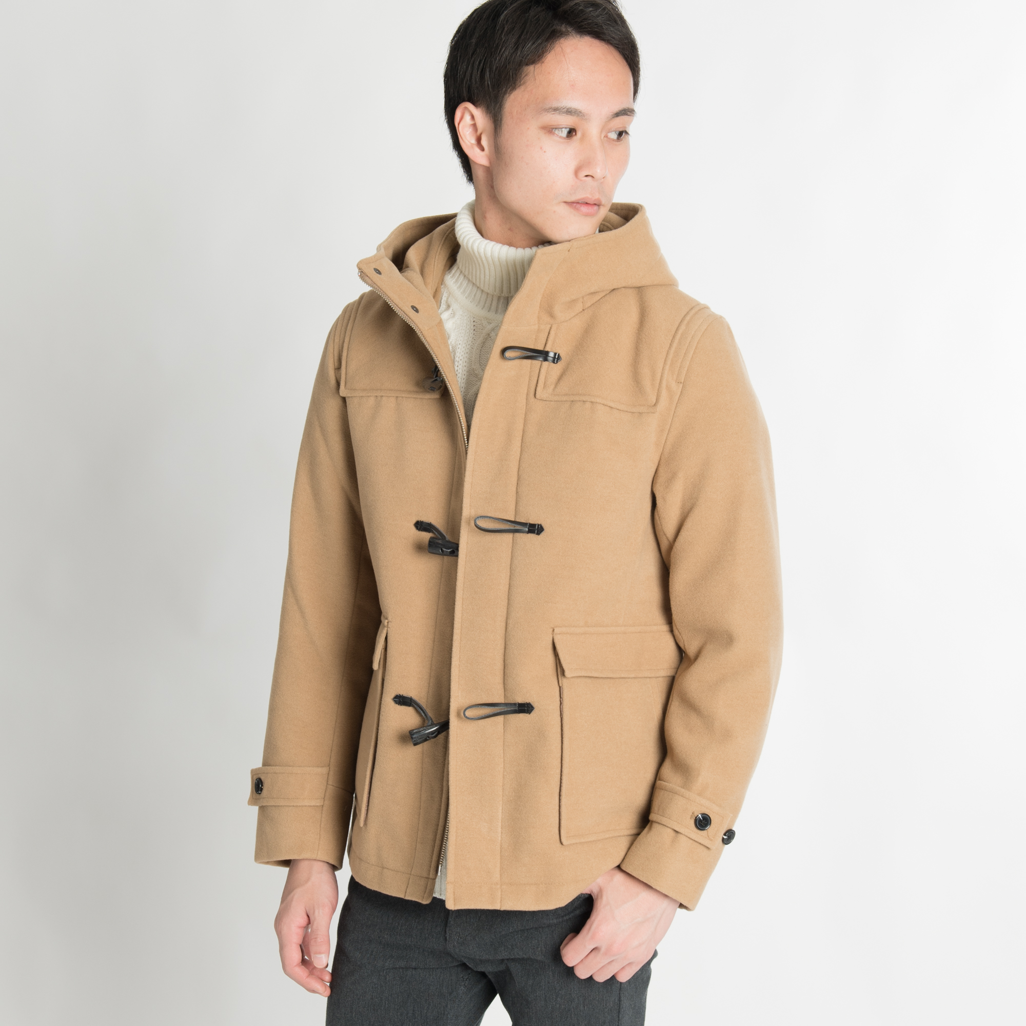 メルトンダッフルコート BS17WN12-M002[品番：WG010022961]｜WEGO【MEN