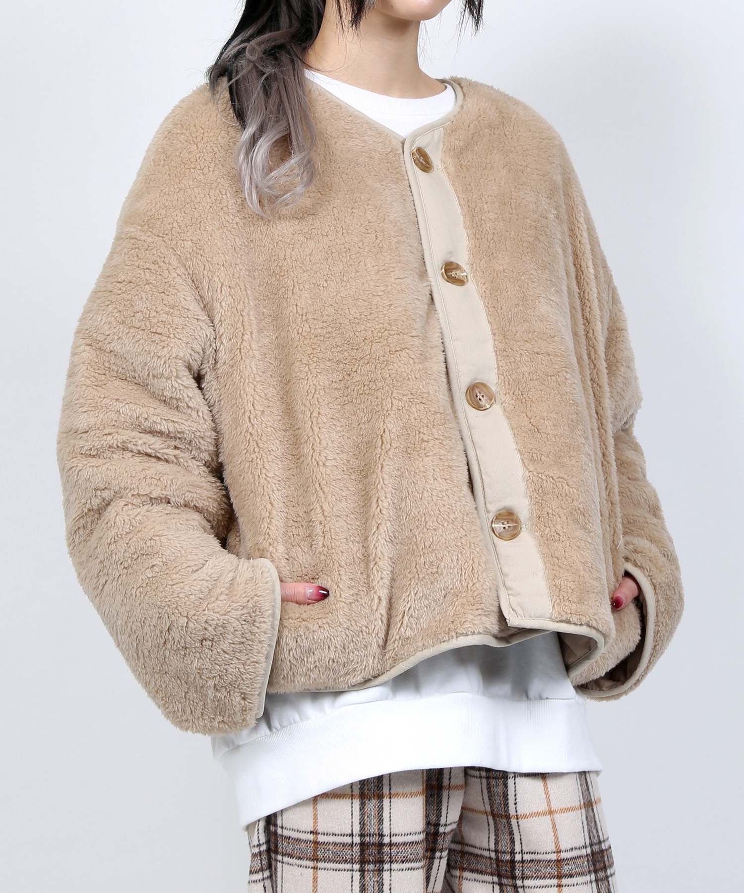 【DING】裏ボアキルティングジャケット[品番：WG010077986]｜WEGO【WOMEN】（ウィゴー）のレディースファッション通販｜SHOPLIST（ショップリスト）