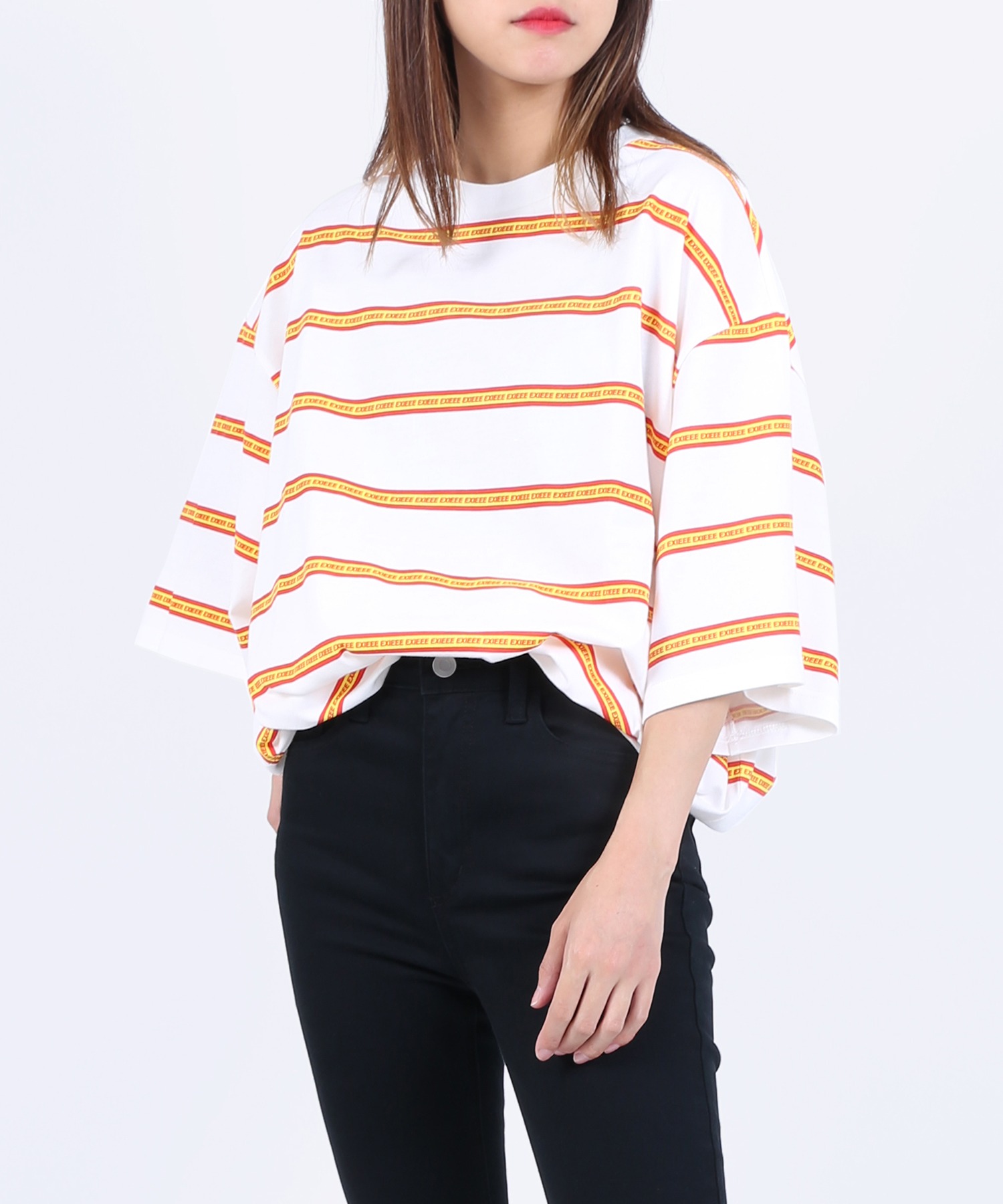 【EXIEEE】ロゴボーダーTシャツ[品番：WG010082268]｜WEGO【WOMEN】（ウィゴー）のレディースファッション通販｜SHOPLIST（ショップリスト）