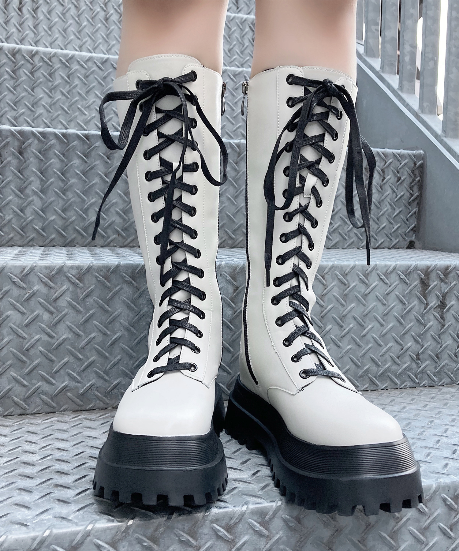 【Figments】コンバットロングブーツ[品番：WG010082880]｜WEGO【WOMEN】（ウィゴー）のレディースファッション通販｜SHOPLIST（ショップリスト）