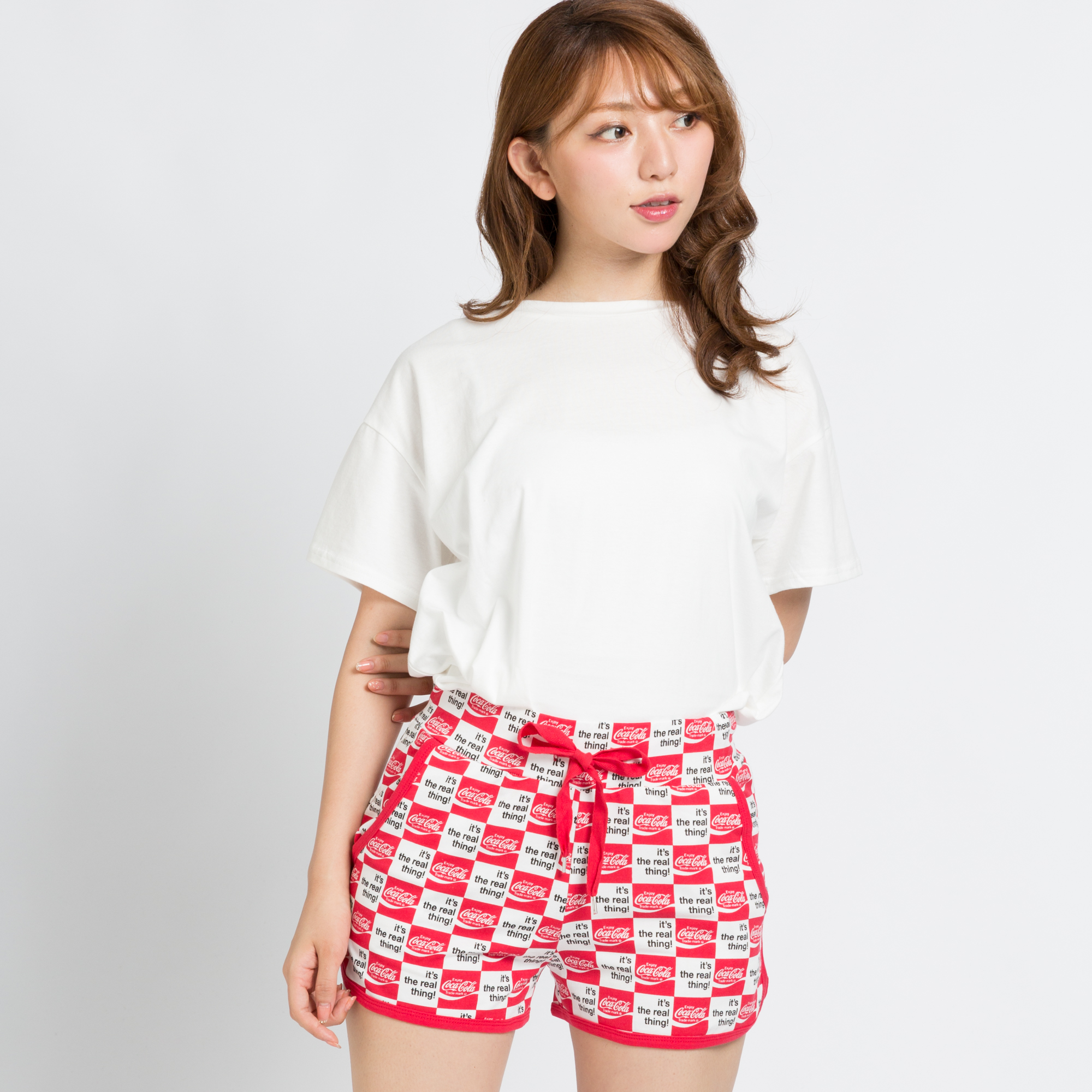 コカ・コーラ別注ショートパンツ  MC17SM08-L006[品番：WG010021423]｜WEGO【WOMEN】（ウィゴー）のレディースファッション通販｜SHOPLIST（ショップリスト）