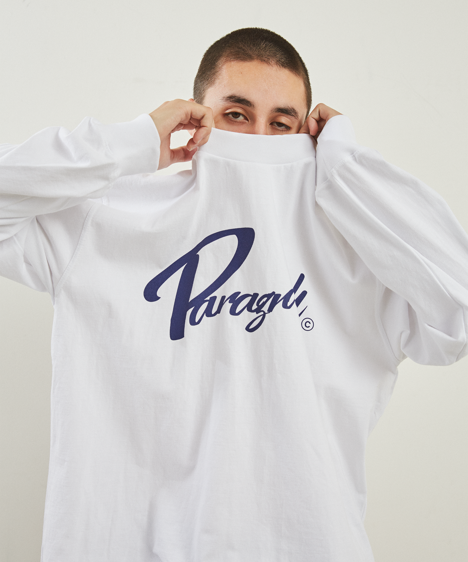 【WEB限定】Paragraph デザインロゴビッグロンTシャツ[品番