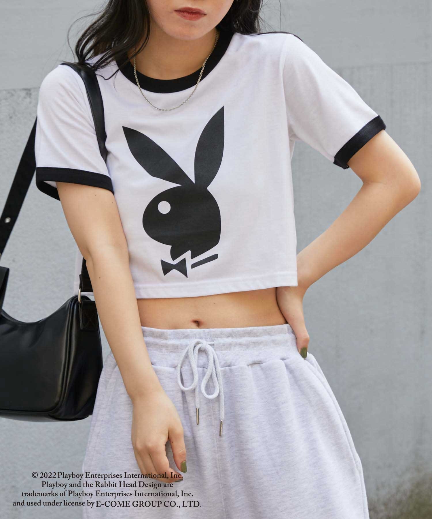 PLAYBOYリンガーチビTシャツ[品番：WG010084199]｜WEGO【WOMEN】（ウィゴー）のレディースファッション通販｜SHOPLIST（ショップリスト）