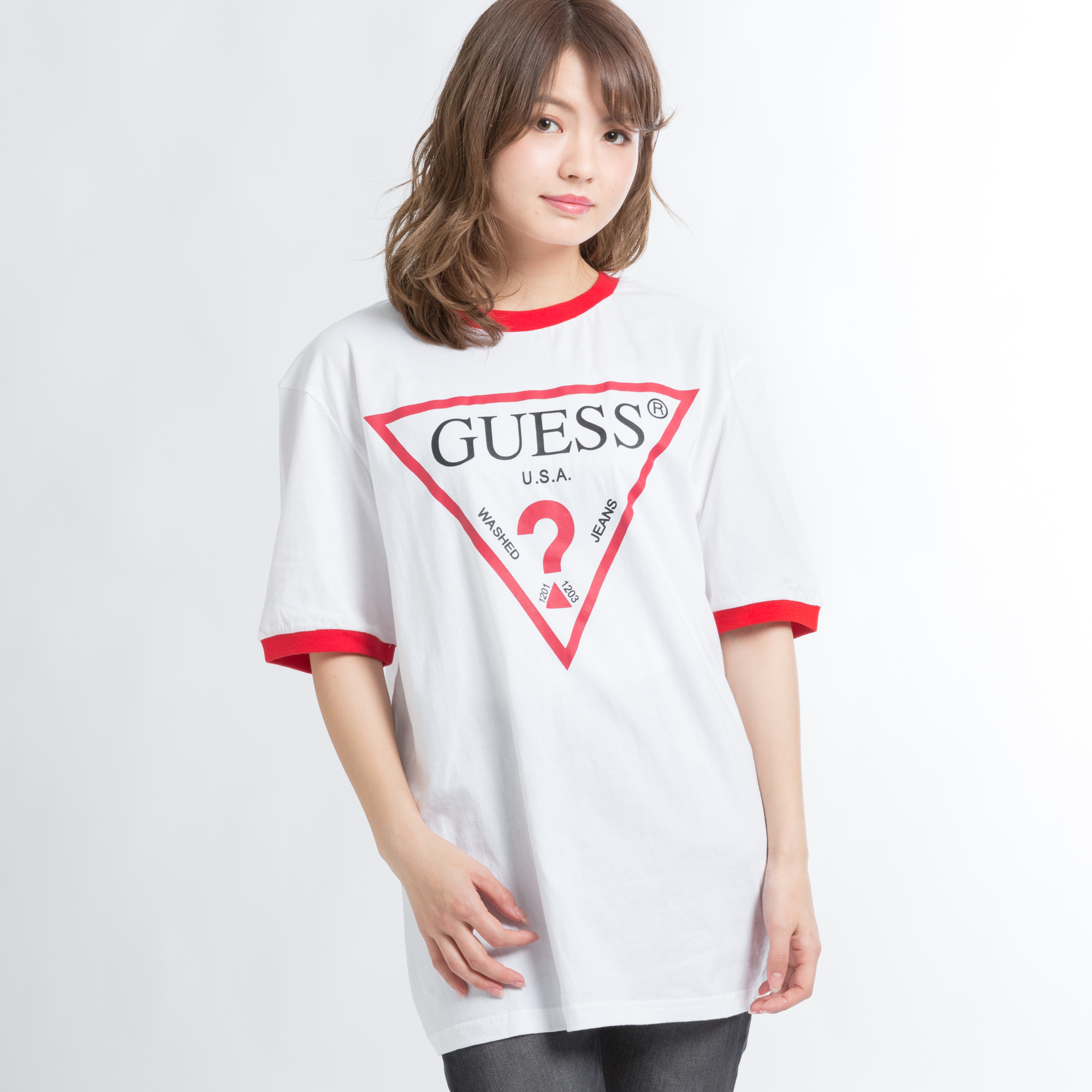 GUESS別注リンガーTシャツ MH2K8001J[品番：WG010022170]｜WEGO【WOMEN