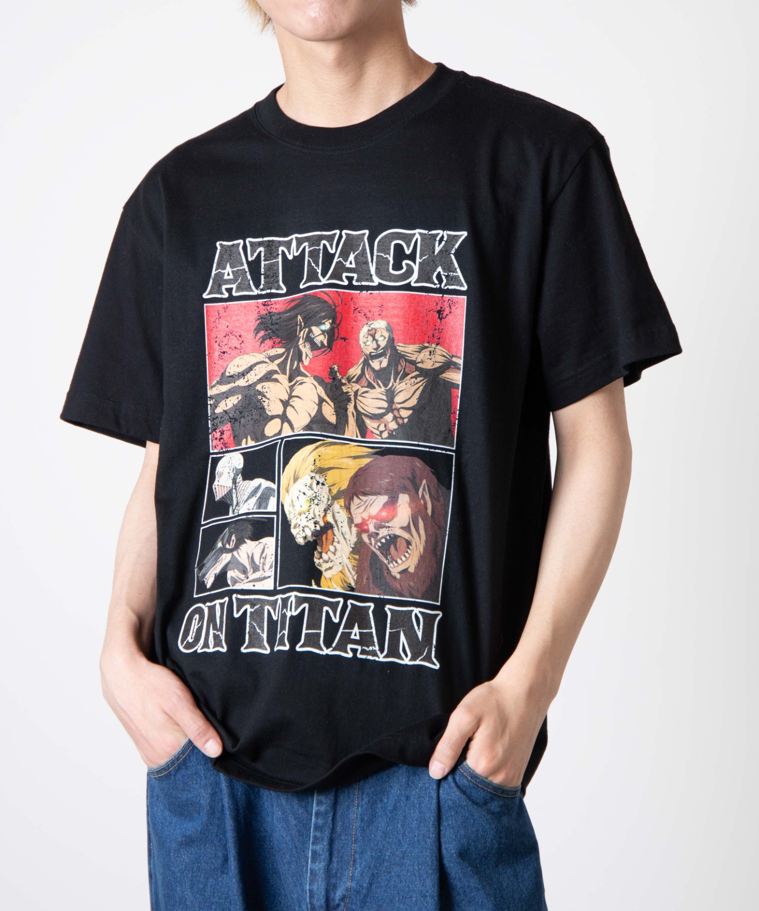 進撃の巨人×SiMコラボTシャツ 韓国 韓国ファッション  ストリート系[品番：WG010084338]｜WEGO【MEN】（ウィゴー）のメンズファッション通販｜SHOPLIST（ショップリスト）