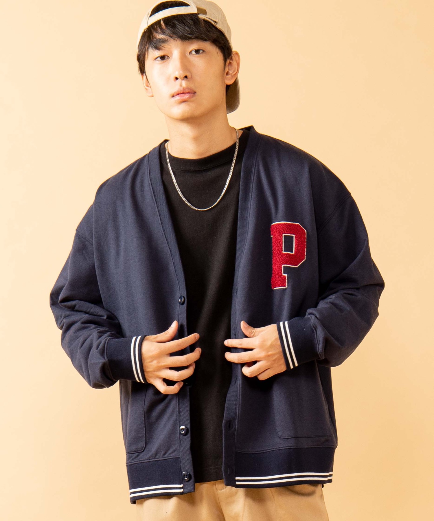 別注PERSON'Sワッペンカーディガン PS  9703[品番：WG010069527]｜WEGO【MEN】（ウィゴー）のメンズファッション通販｜SHOPLIST（ショップリスト）