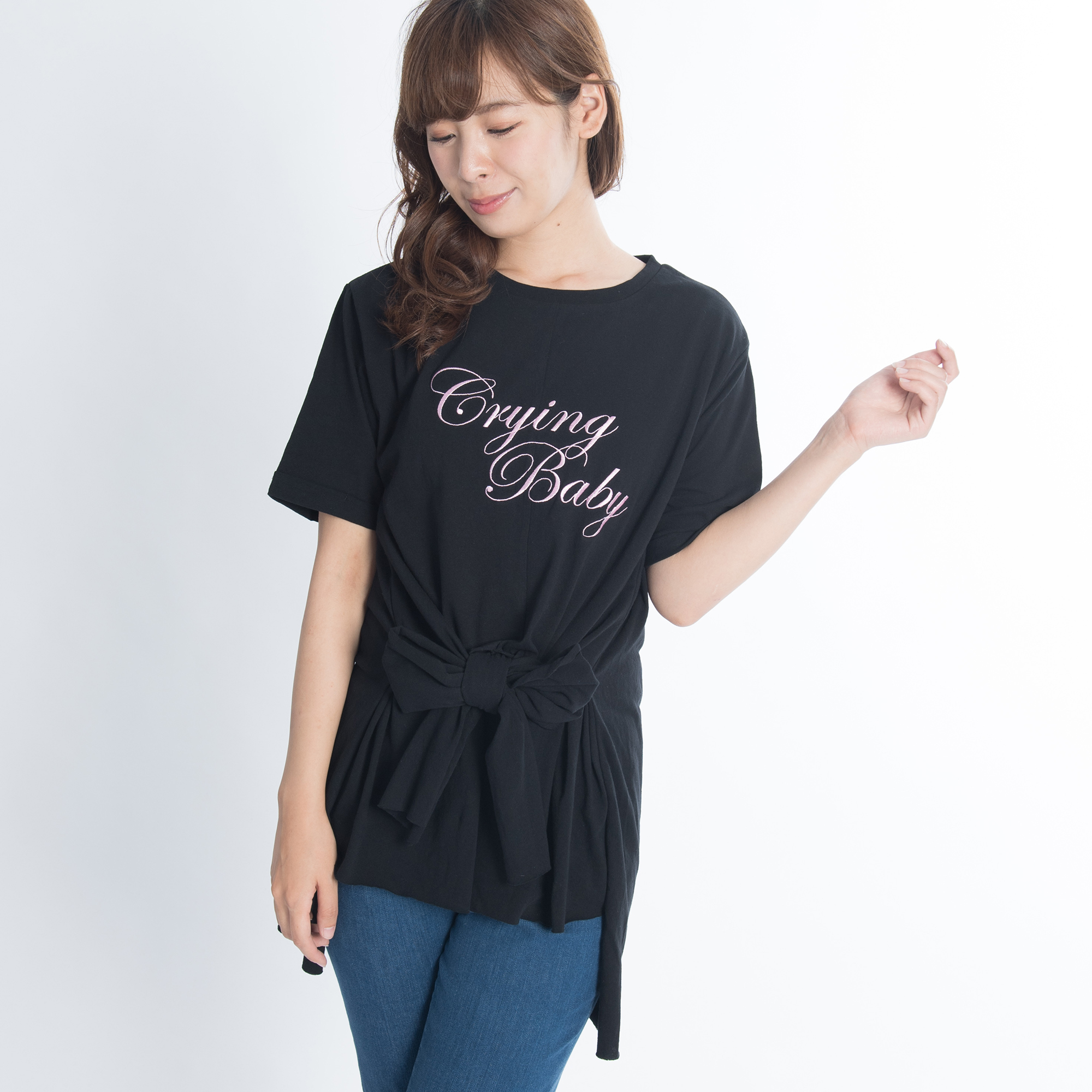 WC】ウエストリボンカットソー[品番：WG010019875]｜WEGO【WOMEN