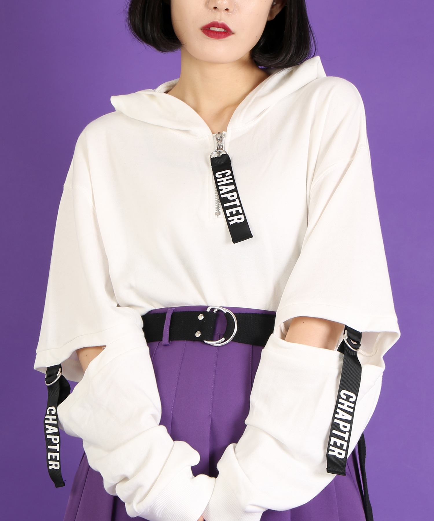 【WC】ソデベルトプルパーカー[品番：WG010071198]｜WEGO【WOMEN】（ウィゴー）のレディースファッション通販｜SHOPLIST（ショップリスト）