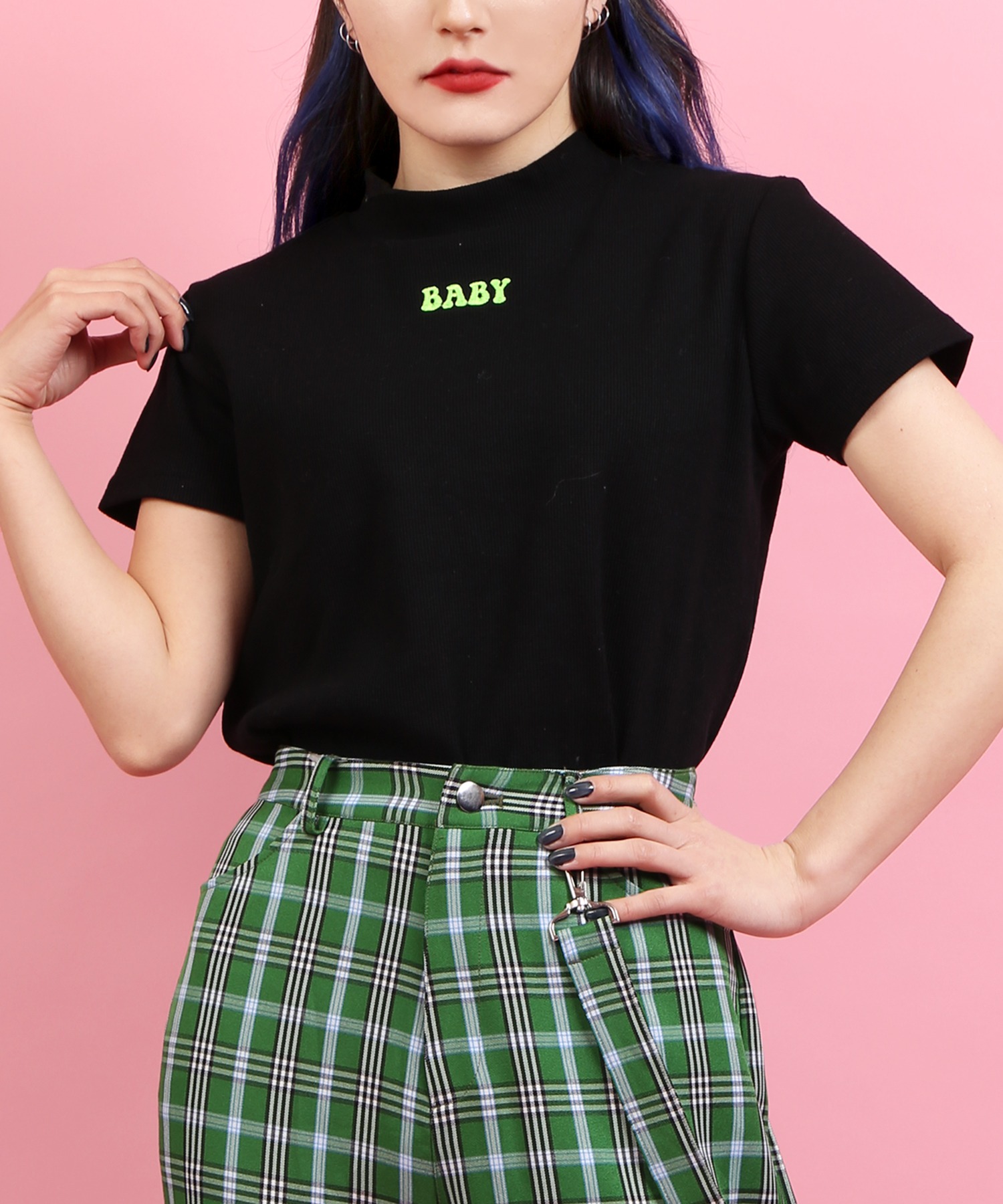 WC】BABY刺繍リブTシャツ[品番：WG010074782]｜WEGO【WOMEN