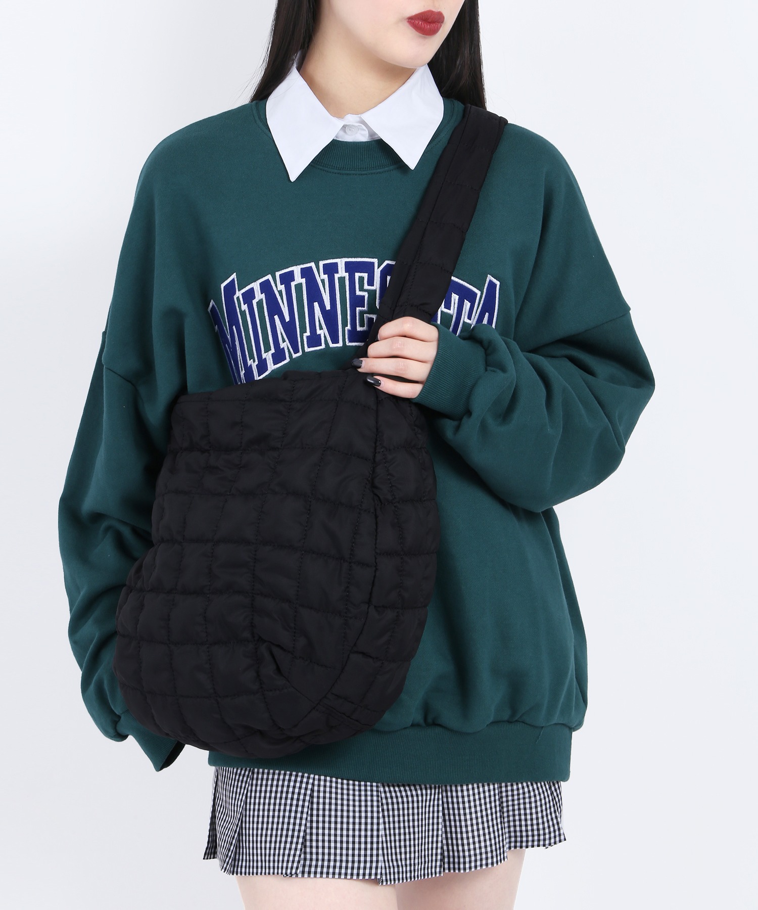 WC】ブラックキルトバッグ[品番：WG010083601]｜WEGO【WOMEN