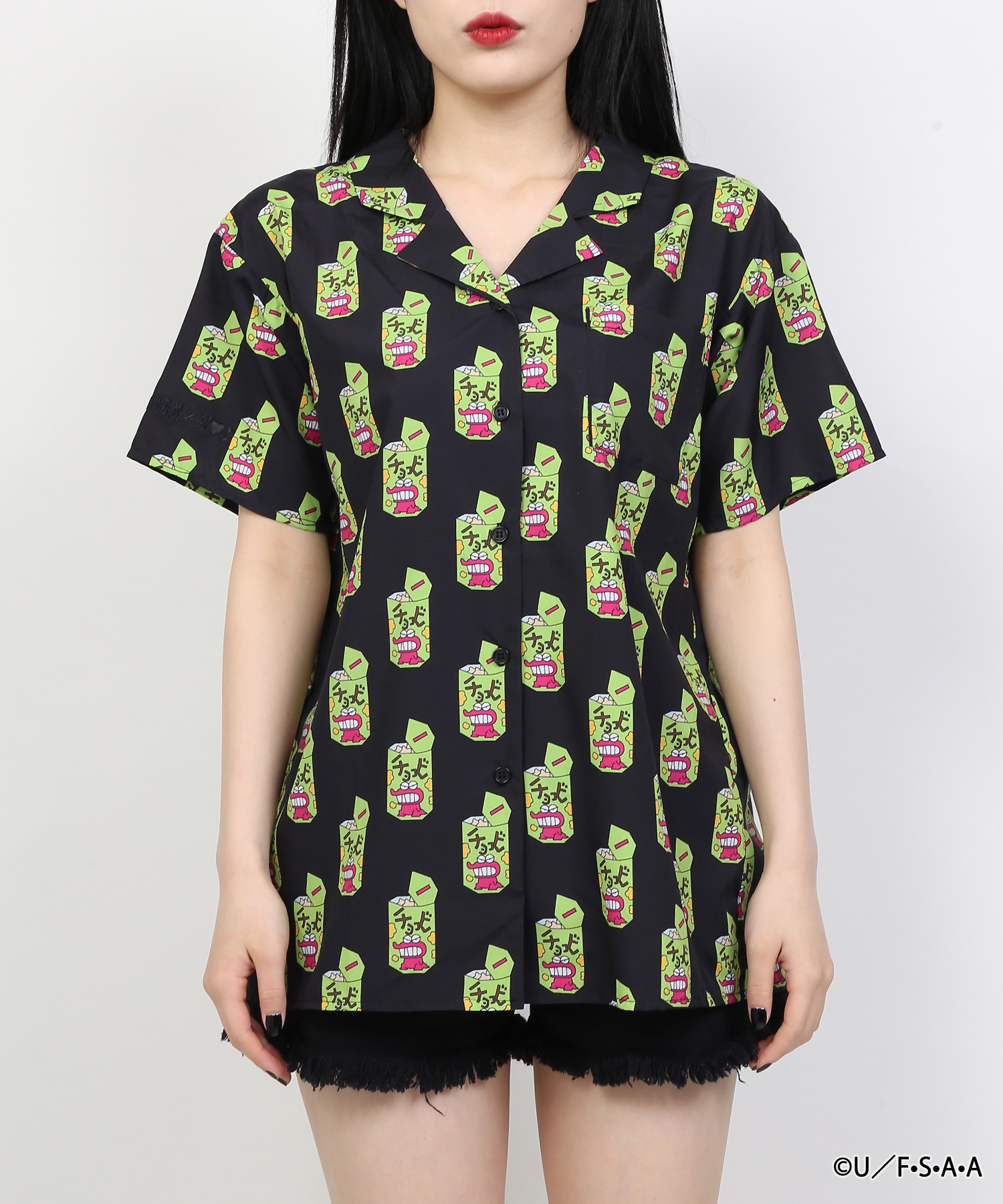 【WC】【クレヨンシンチャンコラボ】チョコビ総柄シャツ[品番：WG010074547]｜WEGO【WOMEN】（ウィゴー）のレディースファッション通販｜SHOPLIST（ショップリスト）