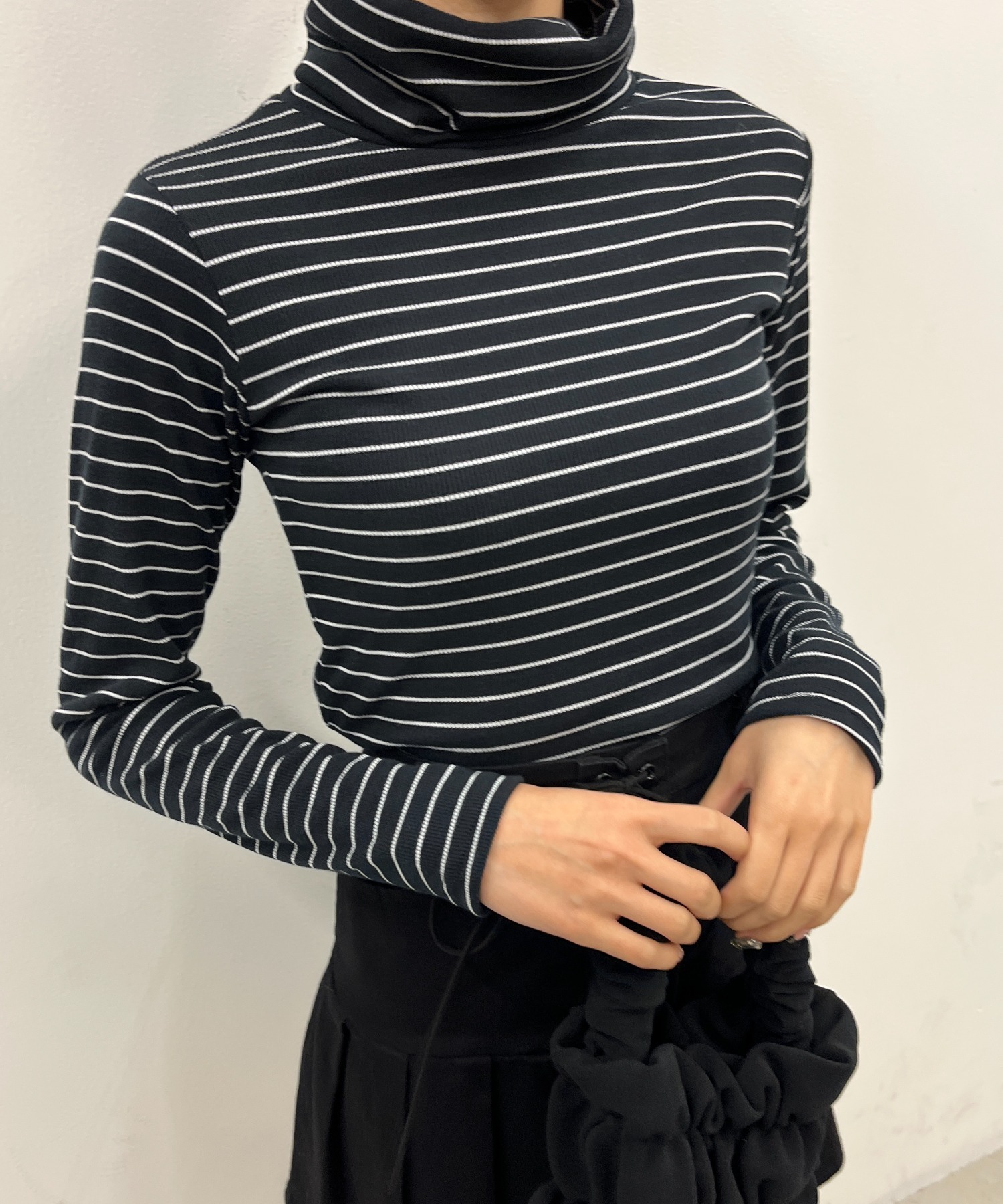 ボーダーハイネックトップス 韓国  韓国ファッション[品番：WG010086252]｜WEGO【WOMEN】（ウィゴー）のレディースファッション通販｜SHOPLIST（ショップリスト）