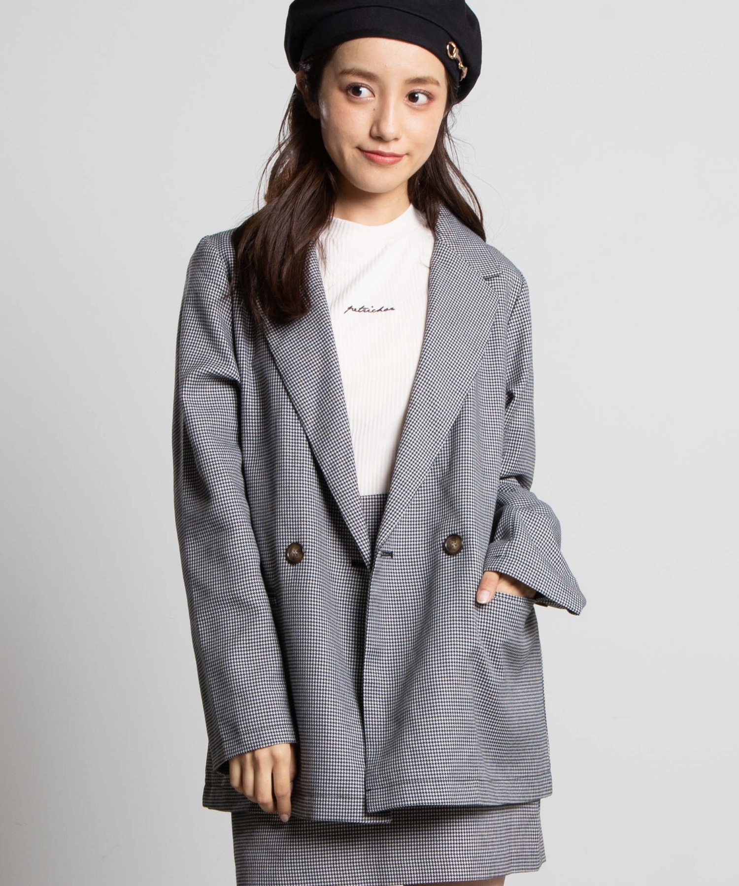 チェックテーラードジャケット  WE20AU08-L5013[品番：WG010075748]｜WEGO【WOMEN】（ウィゴー）のレディースファッション通販｜SHOPLIST（ショップリスト）