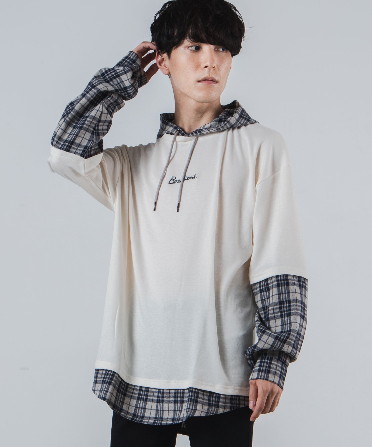 レイヤードチェックBIGT  WE20AU09-M5012[品番：WG010075891]｜WEGO【MEN】（ウィゴー）のメンズファッション通販｜SHOPLIST（ショップリスト）